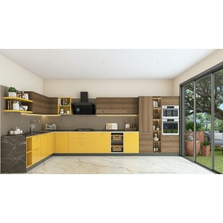 L shape Modular Kitchen Design 