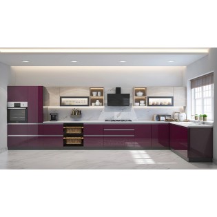 L shape Modular Kitchen Design 