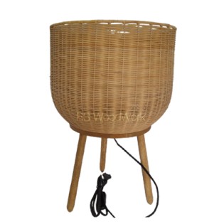Big wooden lamp classic rajasthani 